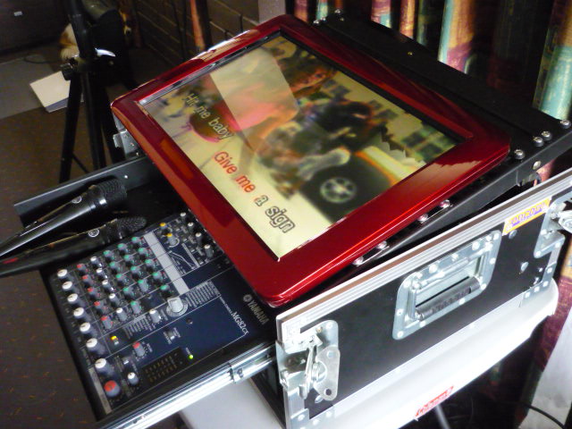 Touchscreen System showing Mixer and Microphones